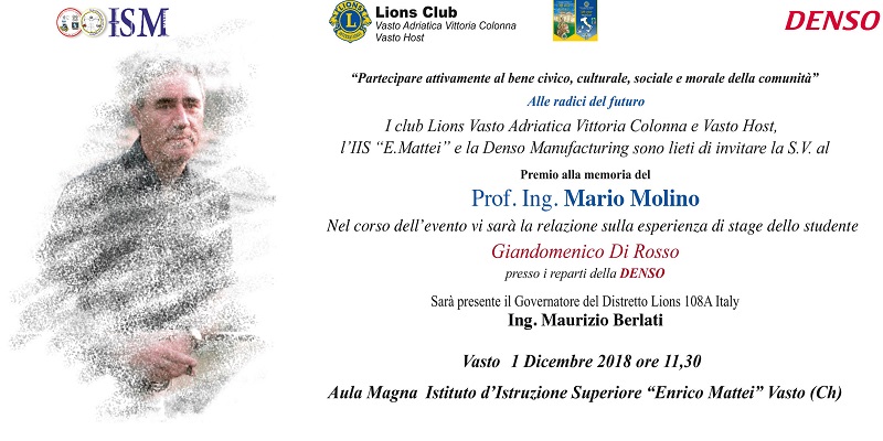 Invito Mario Molino 18 19