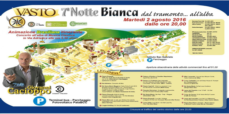 Mappa notte bianca