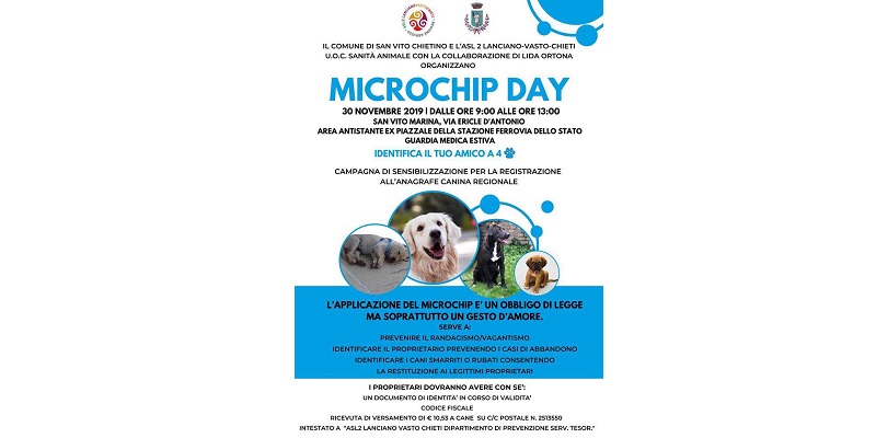 San Vito Chietino locandina microchip day