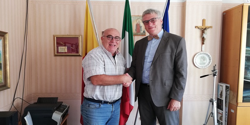 Thomas Schael incontra il sindaco di Casalbordino Filippo Marinucci