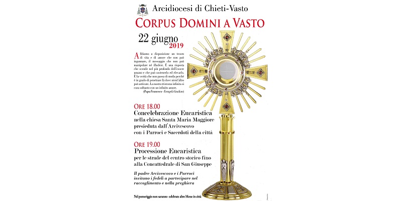 corpus Domini 2019 a Vasto
